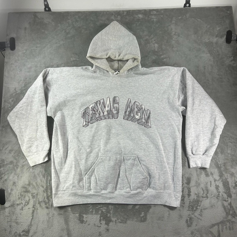 Vintage Texas A&M Aggies Sweatshirt Mens XL Gray NCAA Football Discus Athletic